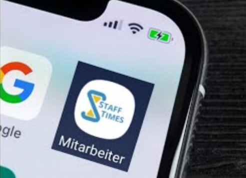 Smartphone mit Staff-Times-App